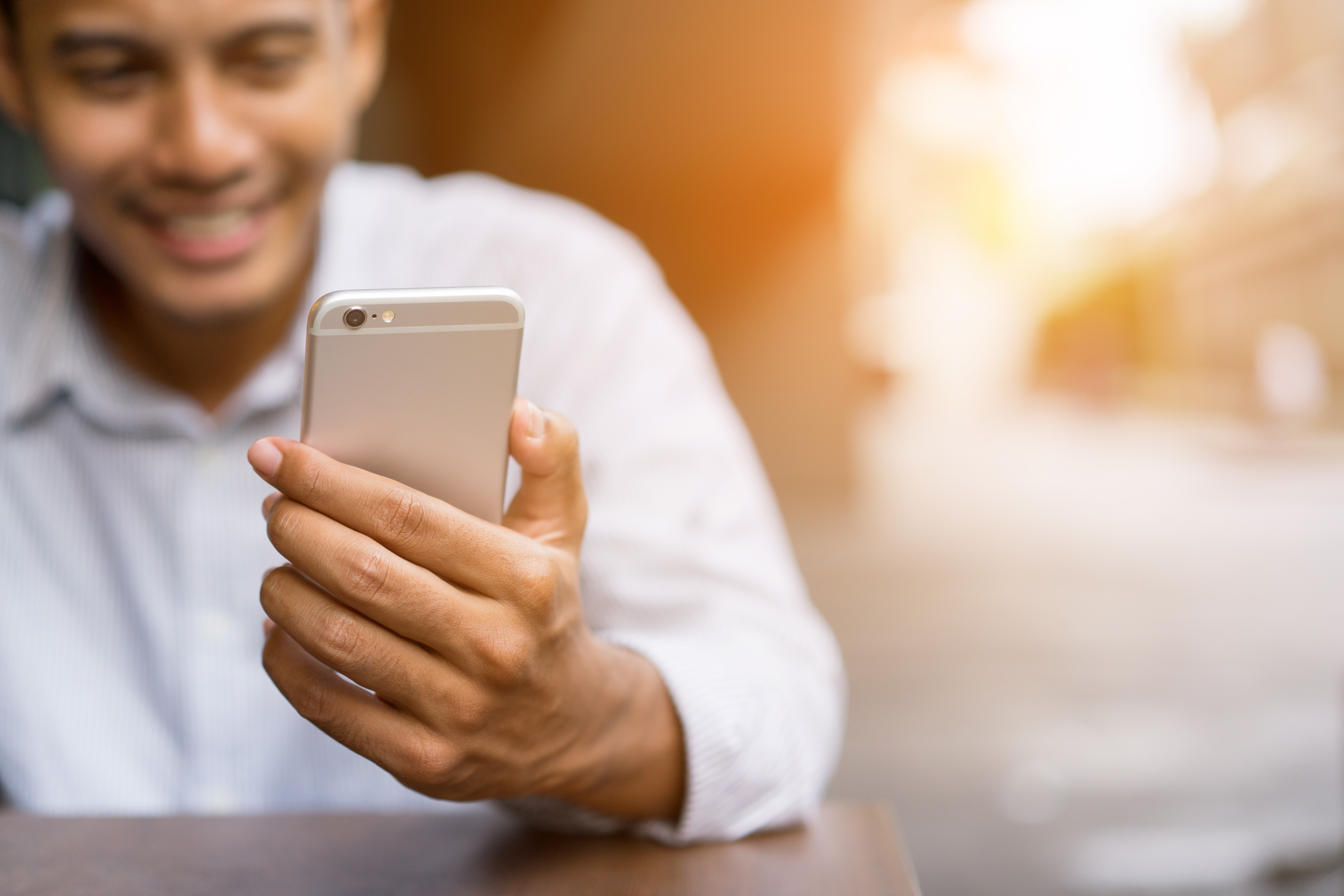 Patient engaging with care on a mobile device